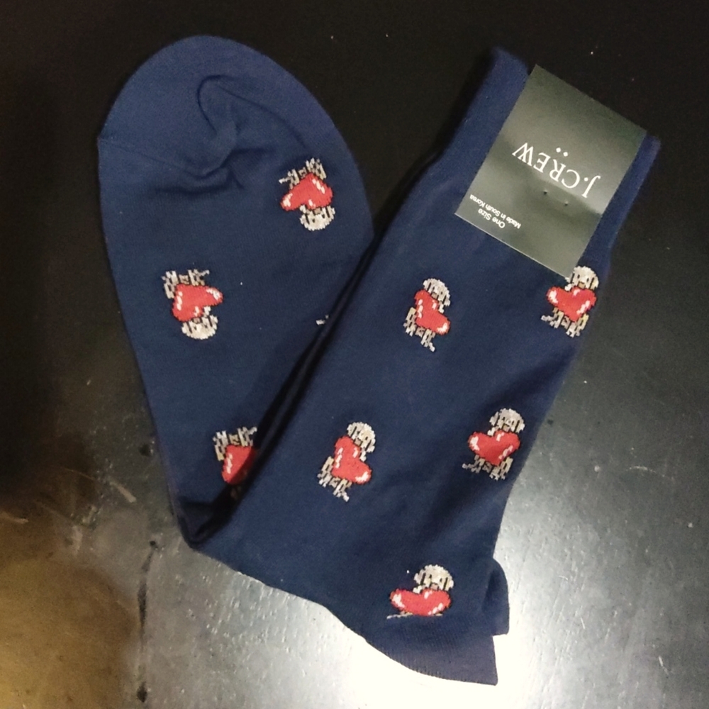 J CREW🧦New🧦Puppy Love Socks